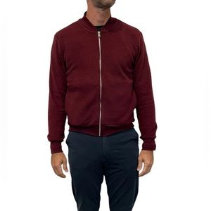 M. Singer Contender Zip Jacket Size Large (Wine Red)